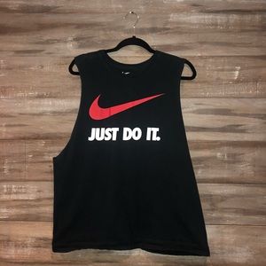 Self made cut off muscle TEE! NIKE!